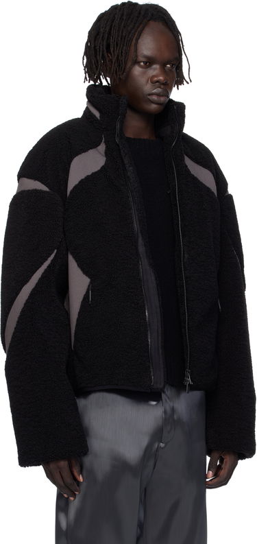 Jakna HELIOT EMIL Custo Fleece Jacket Črna | AW25_M_02_139_BLK01_CO, 1