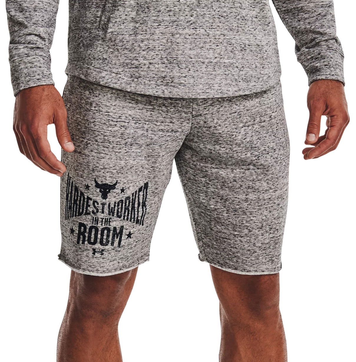 Kratke hlače Under Armour Project Rock Terry Shorts Siva | 1370459-112, 0