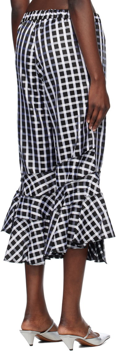 Kratke hlače Comme des Garçons Comme des Garçons Check Ruffle Cropped Trousers Črna | RO-P010-051-1, 2