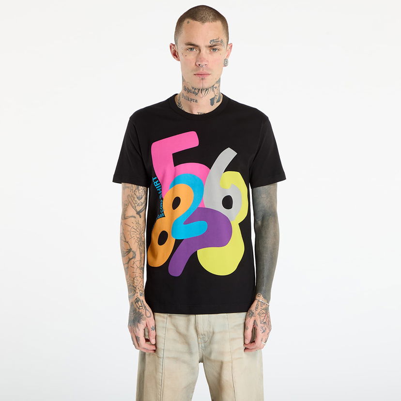 Majica Comme des Garçons Comme des Garçons SHIRT T-Shirt With Graphic Print Večbarvna | FP-T001-W25 Black