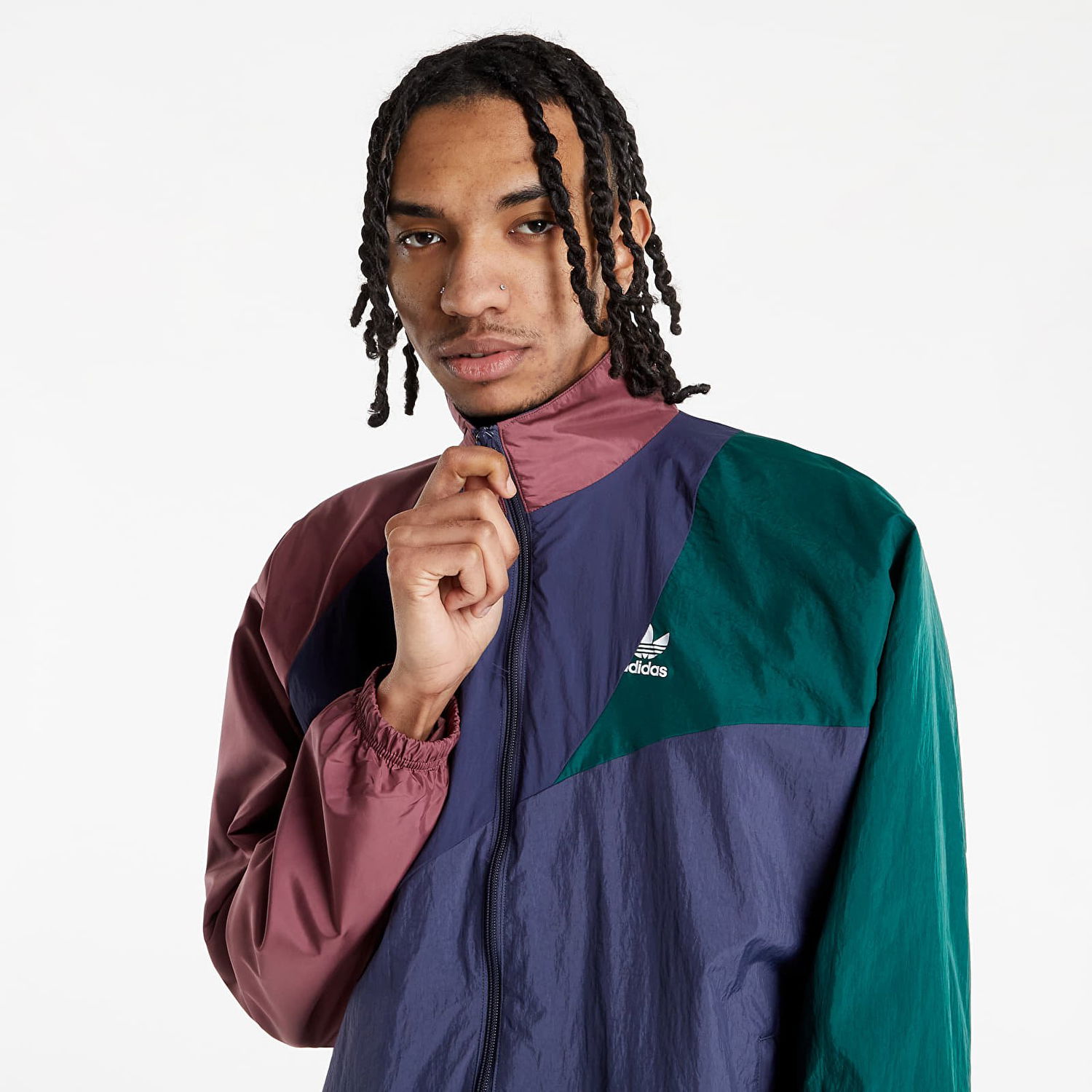 Jakna adidas Originals Adicolor Colorblock Track Top Lila | HC4499, 1