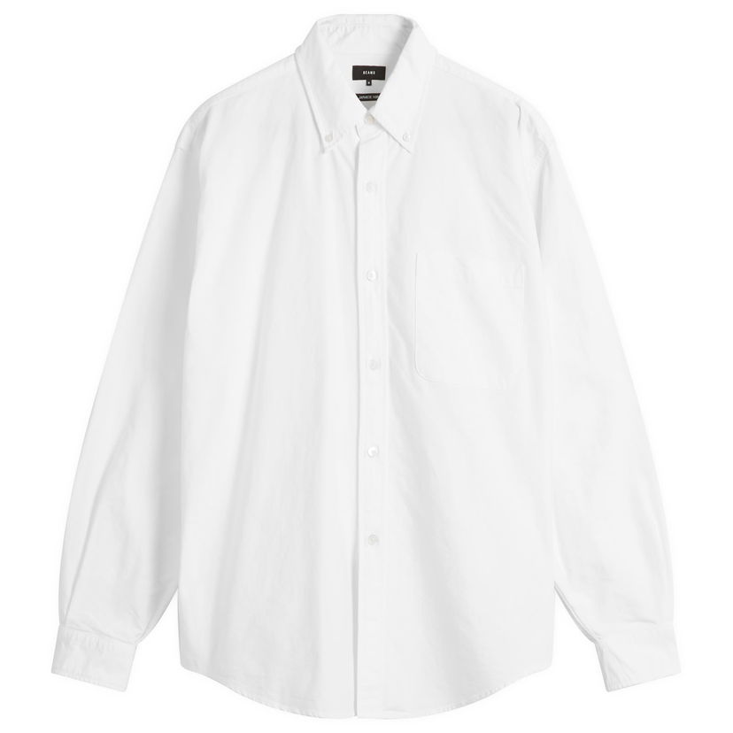 Srajce BEAMS Heavy Oxford Button Down Shirt Bela | 1111-1213-301-01