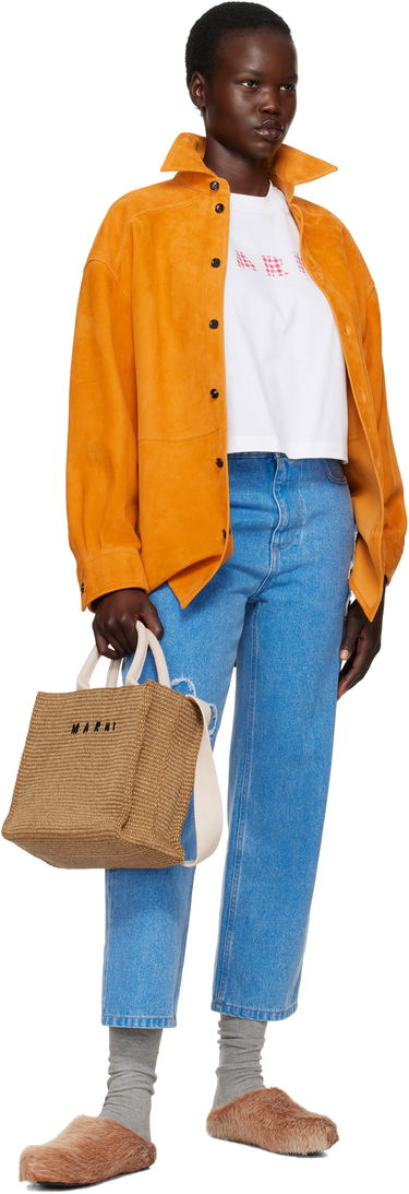 Kavbojke Marni Marni Boyfriend Jeans with Flower Appliqué Modra | PAJD0425Q2 USCX34, 3