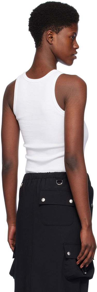 Majica brez rokavov Coperni Coperni Embroidered Tank Top Bela | COPJS12510, 2