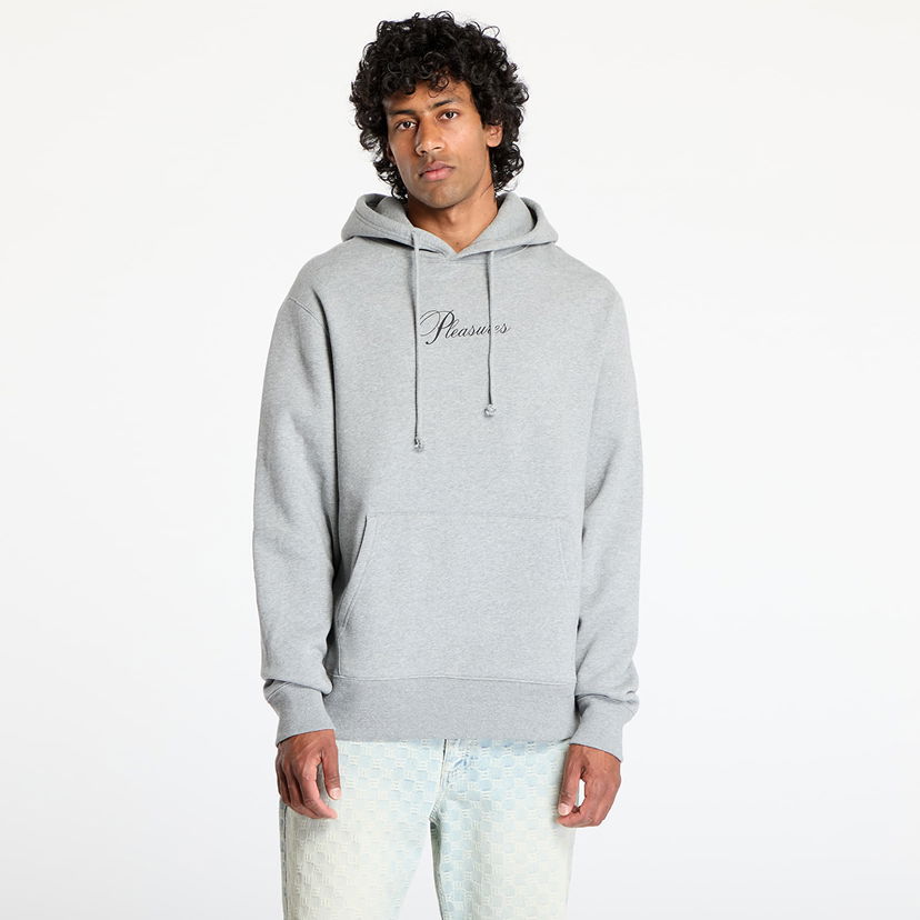 Pulover Pleasures PLEASURES Symphony Hoodie Siva | P25SU076 HEATHER
