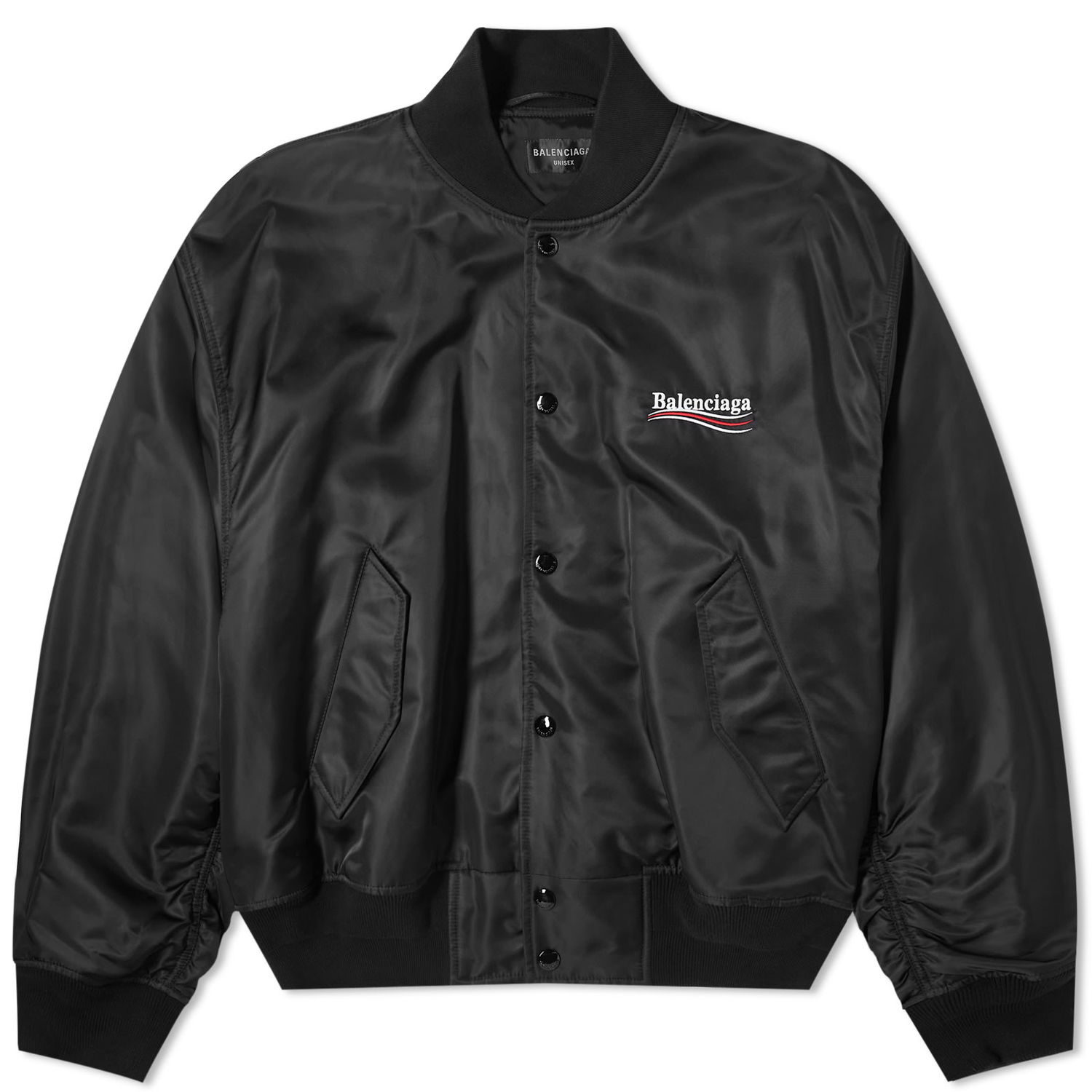 Bomber jakna Balenciaga Political Campaign Oversized Bomber Jacket Črna | 763434-TNO27-1000, 0