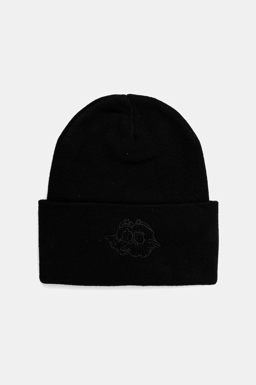 Beanie Fiorucci Fiorucci Angel Embroidered Beanie Črna | U01FPAHA215KN01BK01