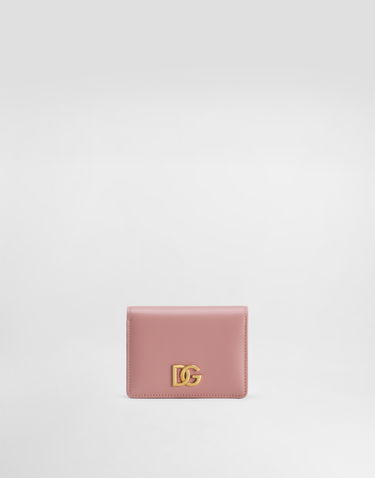 Denarnica Dolce & Gabbana Dolce & Gabbana Calfskin Wallet with DG Logo Roza | BI1211A9M758B407, 0