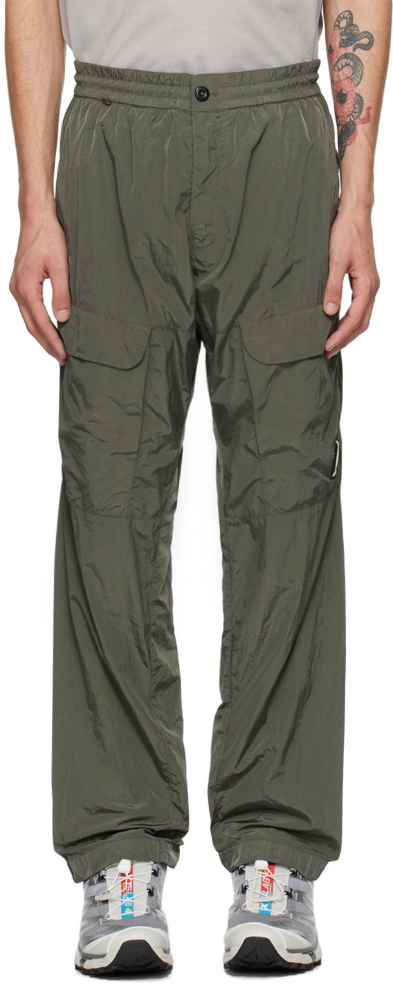 Cargo hlače C.P. Company Green Garment-Dyed Cargo Pants Siva | 17CMPA093A-005904G
