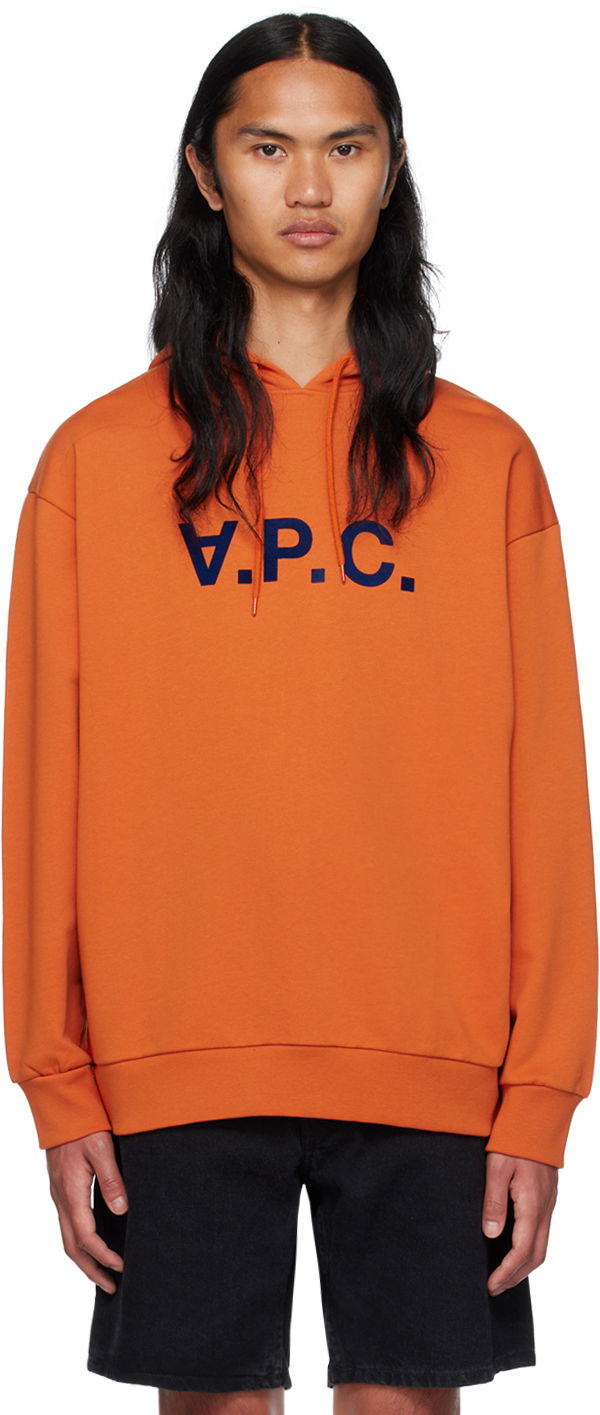 Pulover A.P.C. Milo Hoodie Oranžna | COFDX-H27833, 0