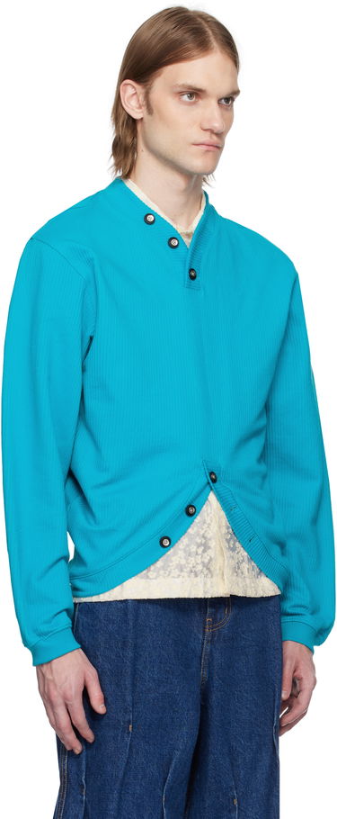 Pleteni pulover ADER ERROR ADER error Ribbed Knit Sweatshirt Turkizna | BO01SSSW0101TQ, 1
