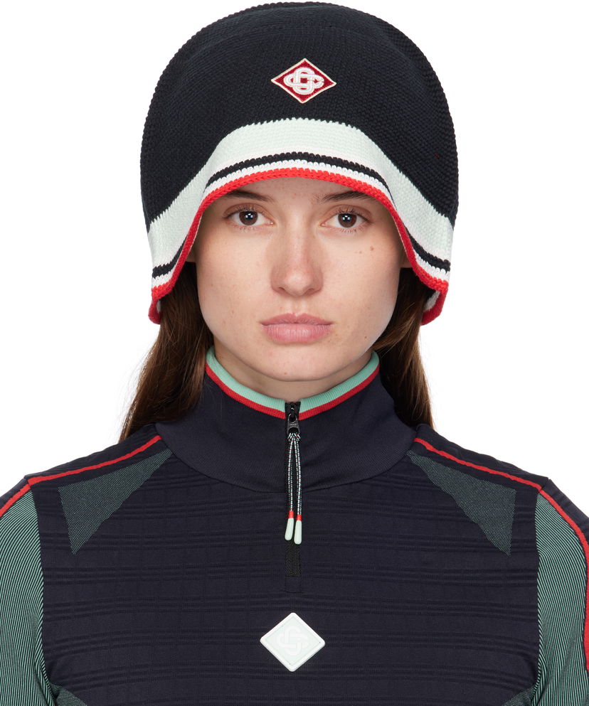 Beanie Casablanca Casablanca Stripe Crochet Beanie Večbarvna | APF25-HAT-084-01