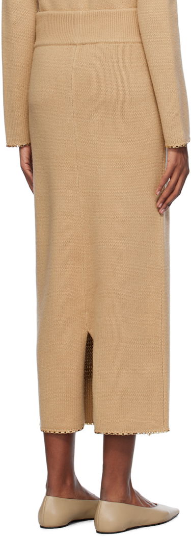 Krila TOTEME TOTEME Chain-Edge Maxi Skirt Bež | 241-WRB1074-YA0004, 2
