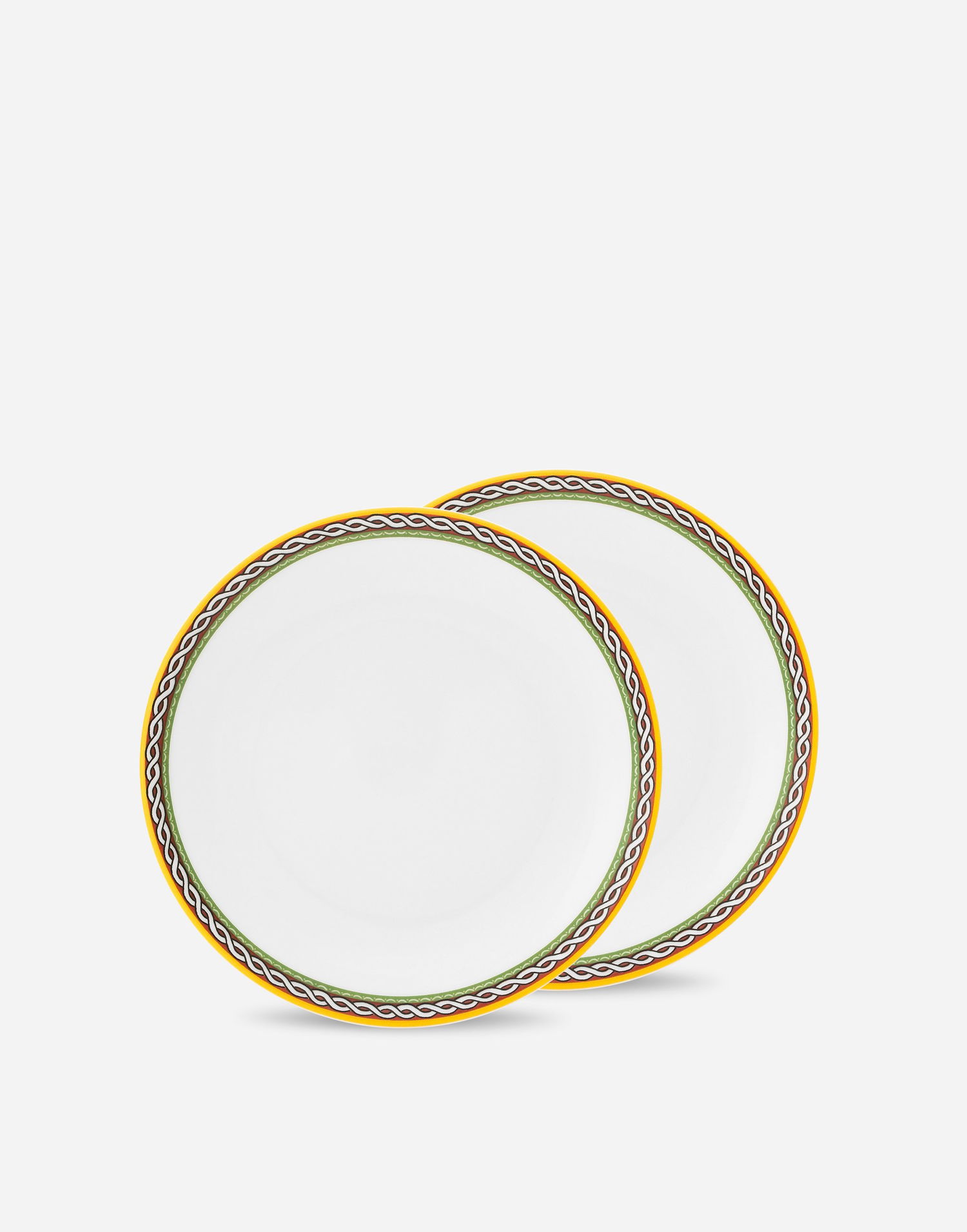 Home decor Dolce & Gabbana Porcelain Dessert Plates Set of 2 Rumena | TC0S03TCALIUC152, 0