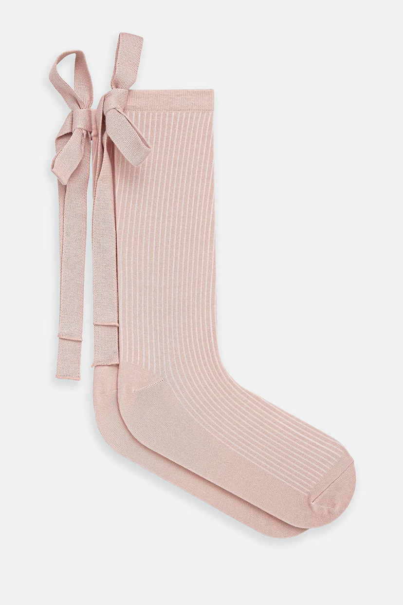 Nogavice UGG UGG Sernella Socks with Bow Roza | 1172200
