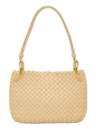 Torba za čez ramo Bottega Veneta Small Clicker Bag Bež | 730968 V01D1