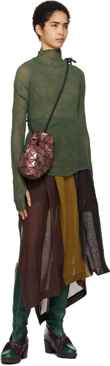 Torbica BAO BAO ISSEY MIYAKE Geometric Pattern Gloss Shoulder Bag Bordo | BB48AG591, 3