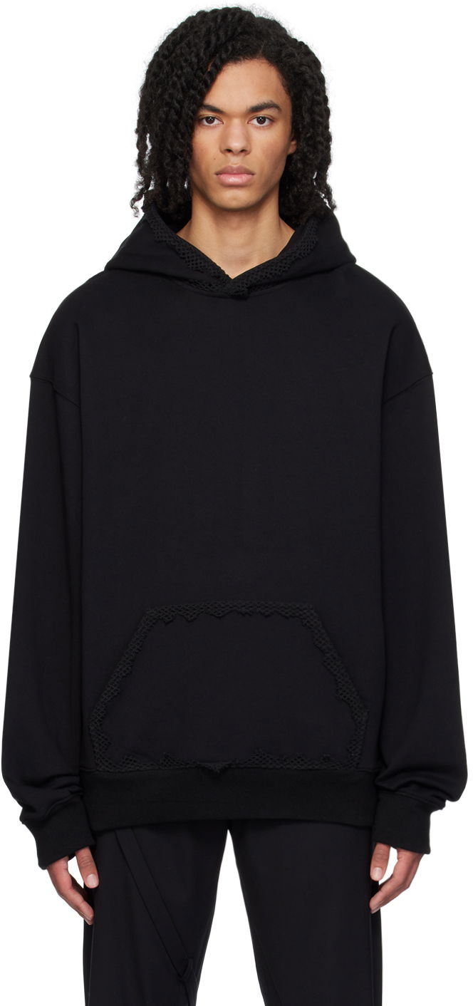 Pulover HELIOT EMIL Spherical Black Hoodie Črna | PRESS24_M_08_061_BLK01