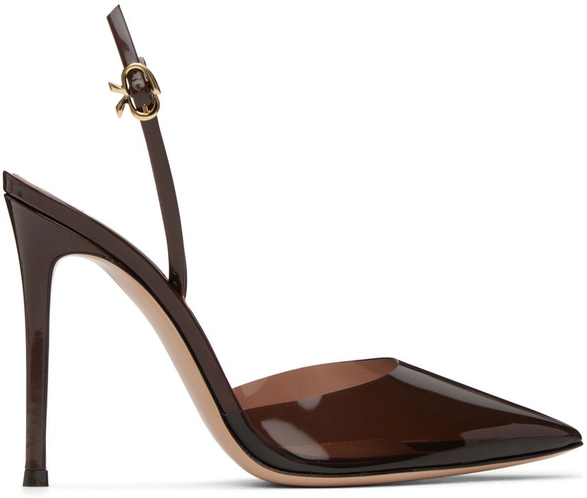 Modni dodatki Gianvito Rossi Gianvito Rossi Ribbon D'Orsay Slingback Pumps Rjava | G95359.15RIC.PXV