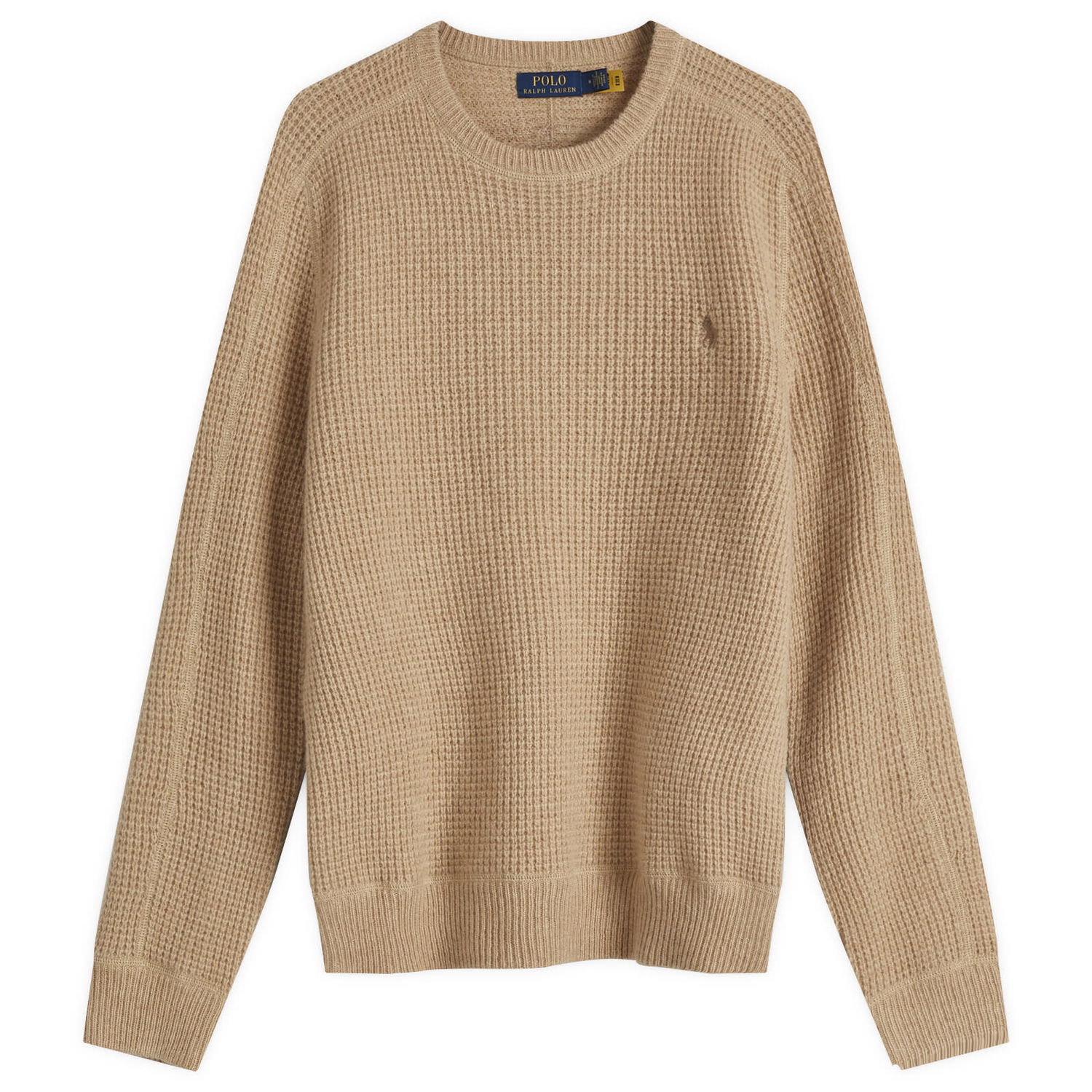 Pleteni pulover Polo by Ralph Lauren Ralph Lauren Men's Waffle Knit Sweater Bež | 710956807003, 1