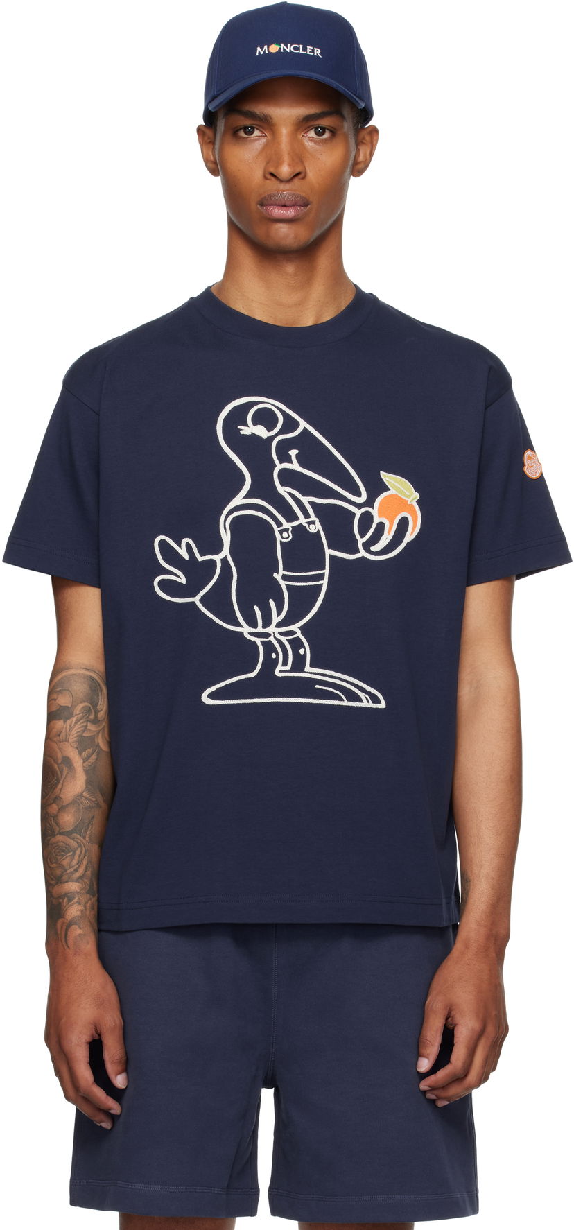 Majica Moncler Moncler Genius x Gilga Farm Short Sleeve T-Shirt Mornarica | K24028C0000489AZ9