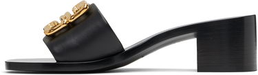 Nega čevljev Givenchy Givenchy 4G Heeled Sandals Črna | BE3091E25Q001, 2