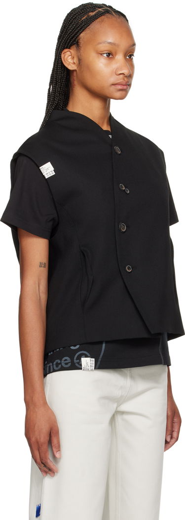 Telovnik ADER ERROR Funnel Neck Vest Črna | BN01SSVE0101BK, 4