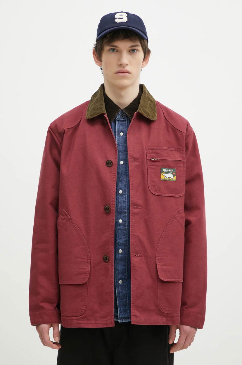 Jakna Human Made Hunting Oversized Jacket Rdeča | HM28JK030