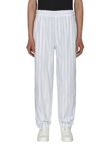 Hlače Comme des Garçons Stripe Trousers Bela | FI-P013 1