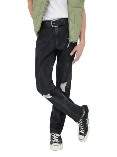 Kavbojke Wrangler Larston Bass Jeans Črna | W18S3018O