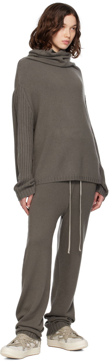 Pleteni pulover Rick Owens Rick Owens Concordians Rasato Cashmere Knit Turtleneck Siva | RP02E4674 KLWS, 3