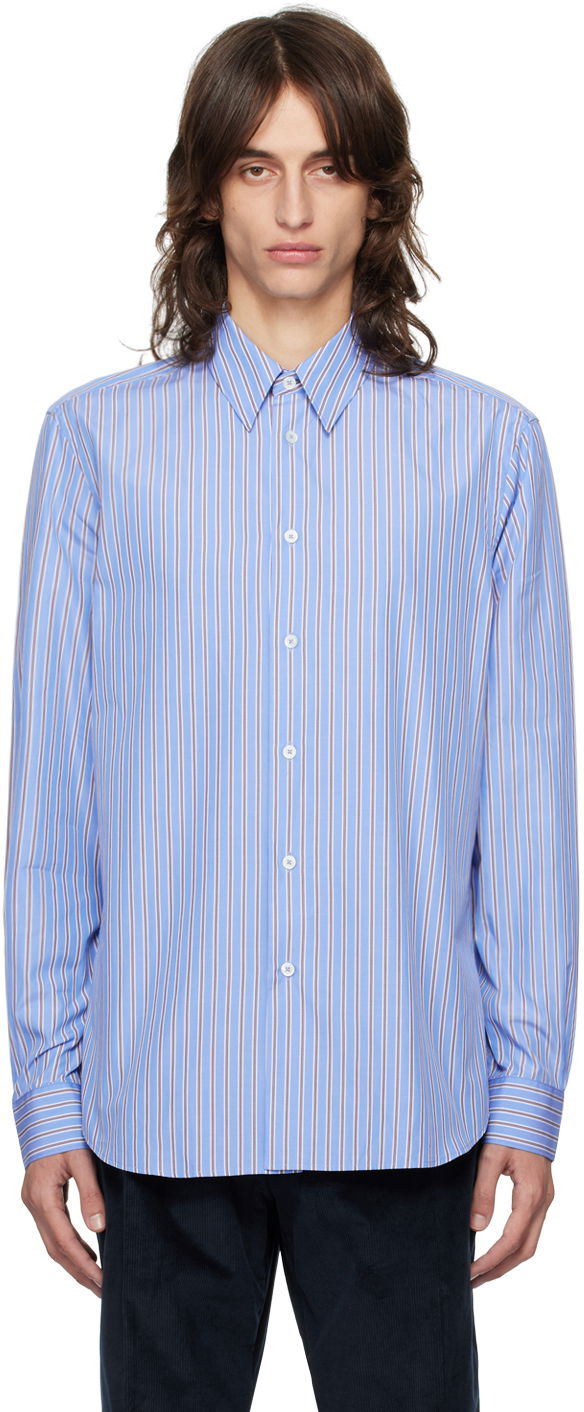 Srajce Paul Smith Paul Smith Striped Casual Fit Shirt Modra | M1R-700Y-N02387-41