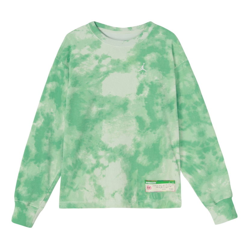 Pleteni pulover Jordan Air Jordan x J Balvin Tie-Dye Long Sleeve T-Shirt Zelena | DR3103-316