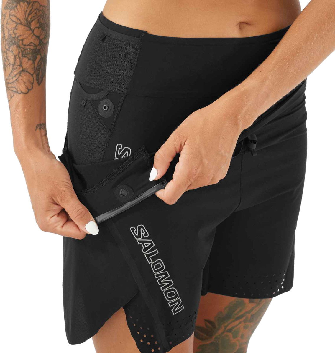 Kratke hlače Salomon S/LAB Speed 2-in-1 Shorts Črna | lc2025800, 1