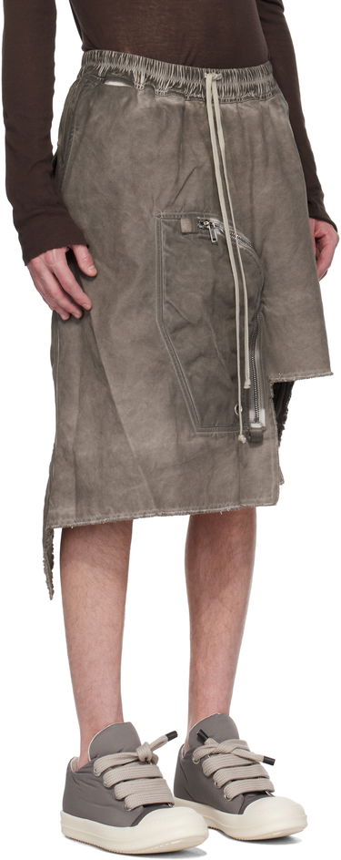 Krila Rick Owens Rick Owens DRKSHDW Hollywood Dracca Asymmetrical Skirt Siva | DU01E3384 CVS, 1