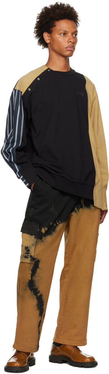 Pleteni pulover Feng Chen Wang Feng Chen Wang Paneled Sweatshirt Črna | FMF14SS03B, 3