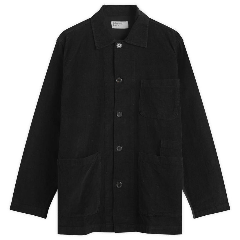 Srajce Universal Works Fine Cord Bakers Overshirt, Size Small Črna | 33565-BLK