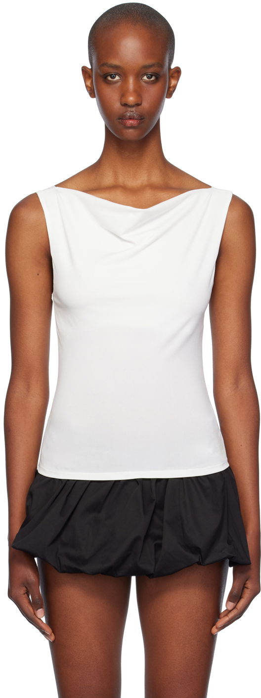 Krila Miaou Miaou Lani Cowl Neck Sleeveless Peplum Top Črna | 7114VISCRE