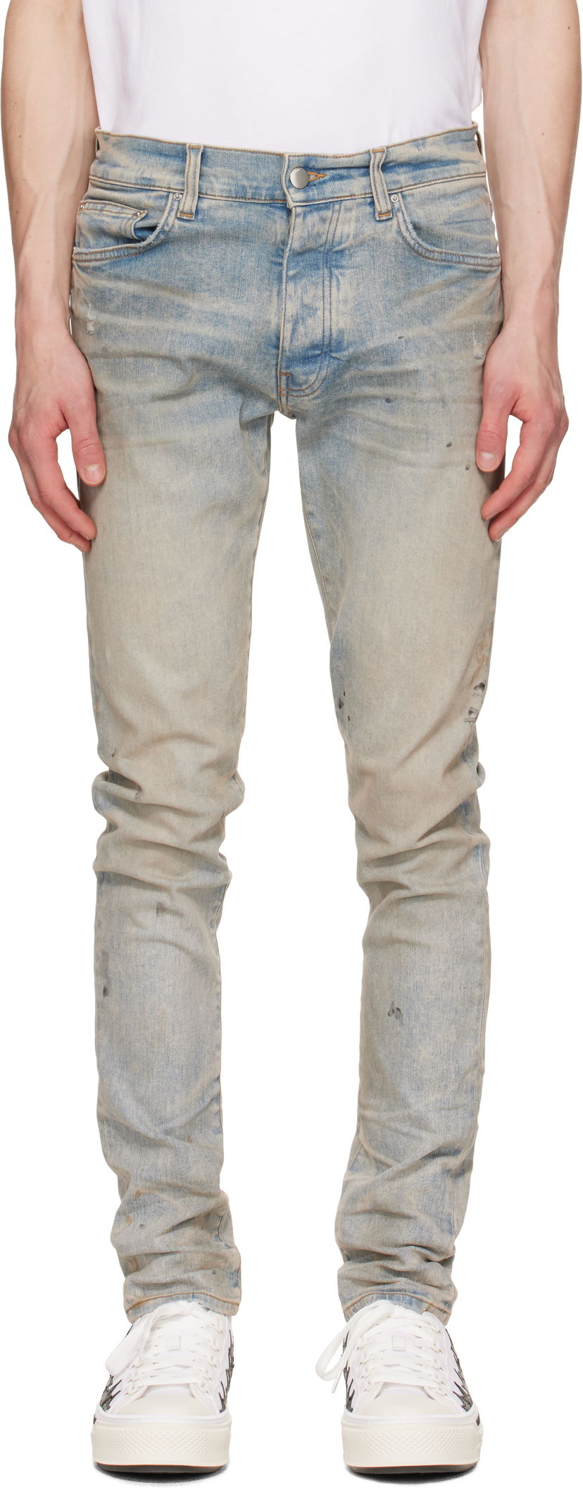 Kavbojke AMIRI AMIRI Stack Jeans Modra | AMDNSY1159