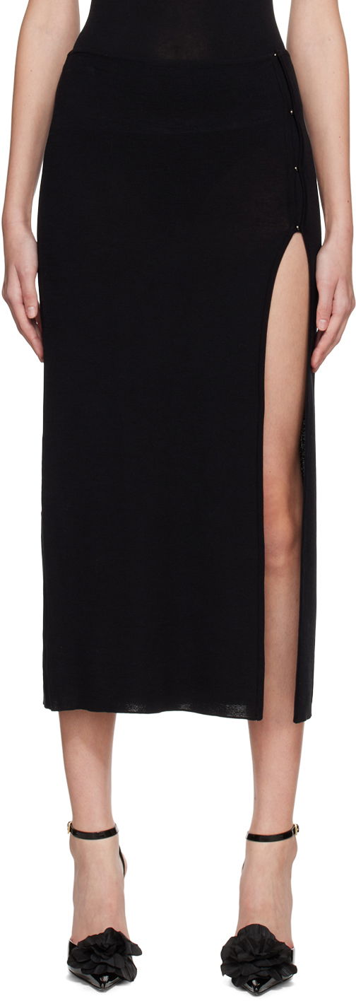 Krila BEC + BRIDGE BEC + BRIDGE Sorrento Midi Skirt with Side Slit Črna | H22-30388