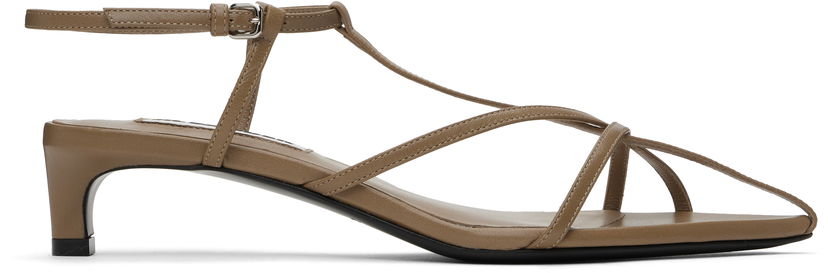 Superge in čevlji Jil Sander Jil Sander High Heeled Tie Sandals Rjava | J15WP0129_P8389