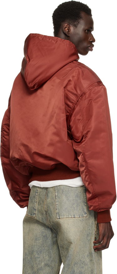 Bomber jakna Entire Studios Entire Studios Hooded Broad Bomber Jacket Rdeča | ES2539GA, 2