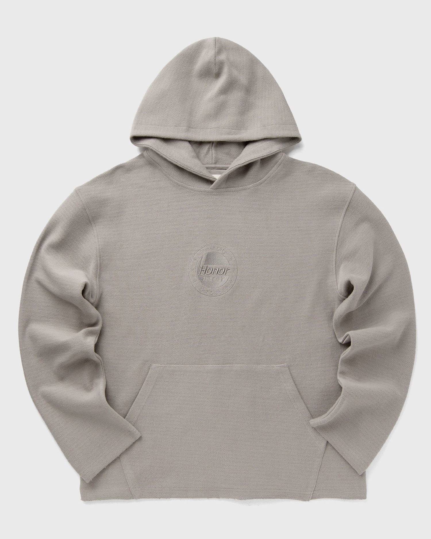 Pulover Honor The Gift Herringbone Hoodie Siva | HTG250154-STONE, 1