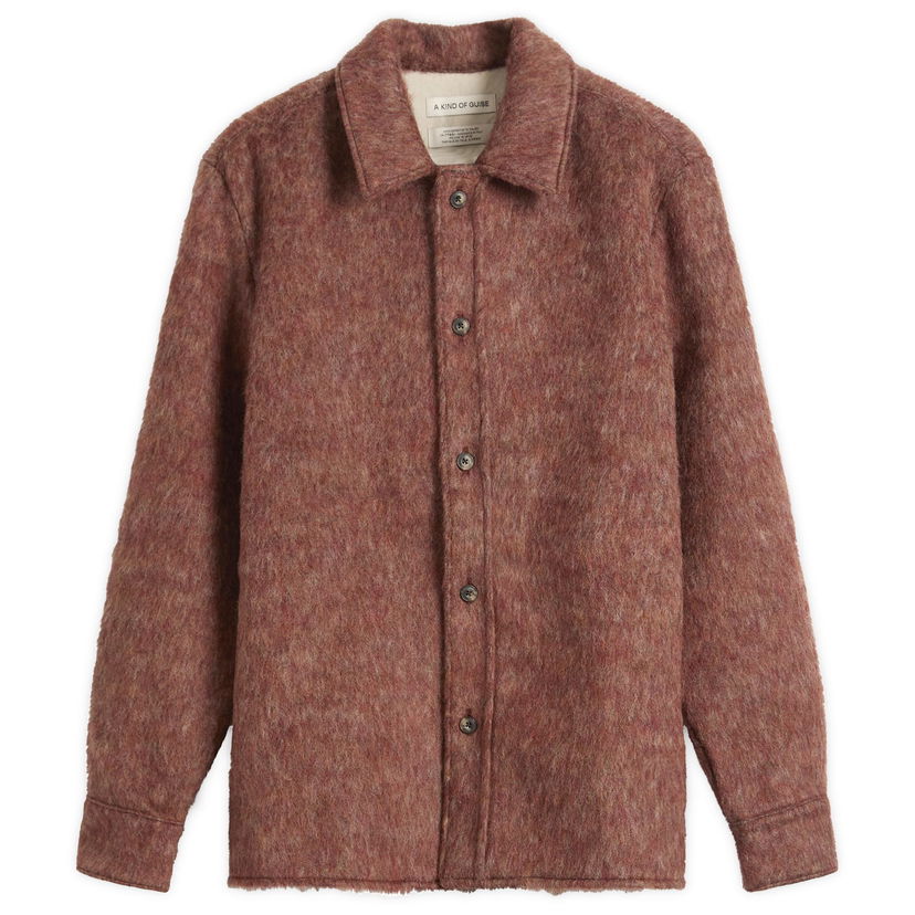 Srajce A Kind of Guise Cullu Hairy Overshirt Rdeča | 157-14802-618