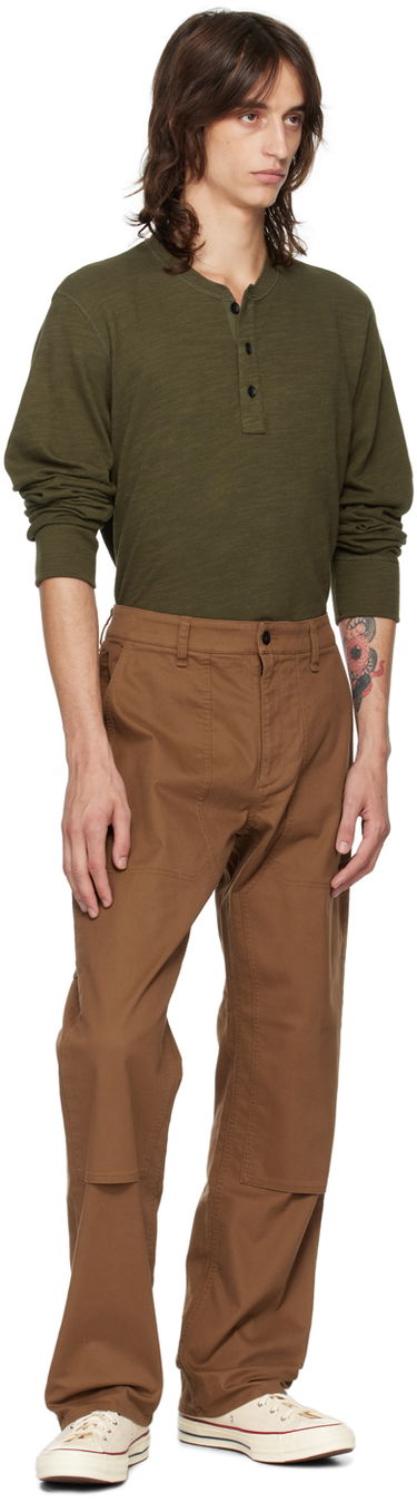 Majica rag & bone Rag & Bone Classic Flame Henley Zelena | MBC22FT037TL37, 3