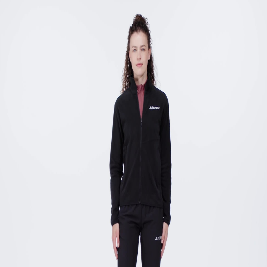 Jakna adidas Performance Terrex Multi Full-Zip Fleece Črna | IX7709, 1