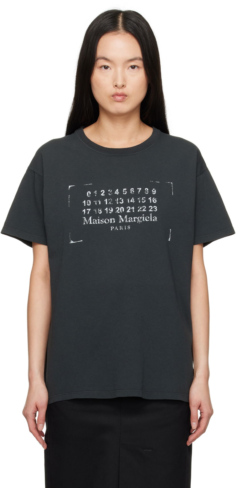 Majica Maison Margiela Maison Margiela Stamp Logo T-Shirt Črna | S51GC0534 S24575