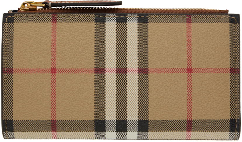 Denarnica Burberry Check Medium Bifold Wallet Bež | 8079203