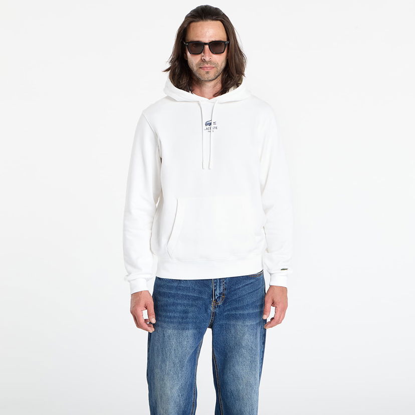 Pulover Lacoste LACOSTE Men's Hoodie Bela | SH2740 70V