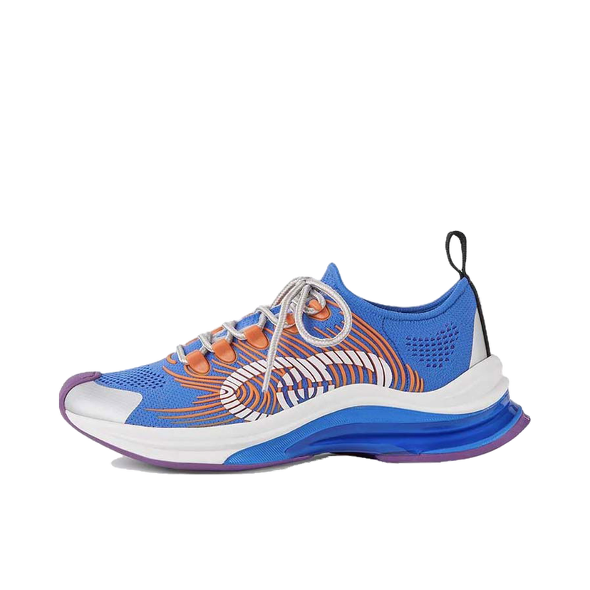 Superge in čevlji Gucci Monogram Sneakers Blue Orange W Modra | 680902 UFE10 8880